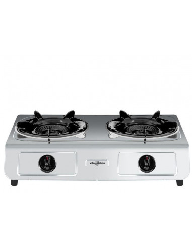 Hornillo Vitrokitchen 260IB  2 fuego  Triple inox 