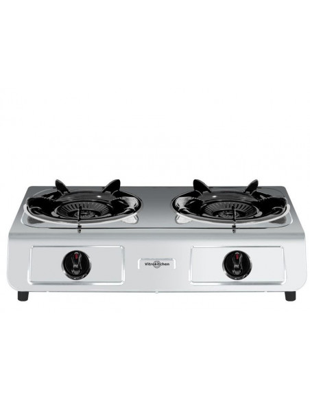 Hornillo Vitrokitchen 260IB  2 fuego  Triple inox 