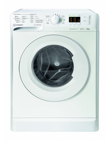 Lavadora Indesit MTWSA61294WSPT  6kg 1200rpm  C  B