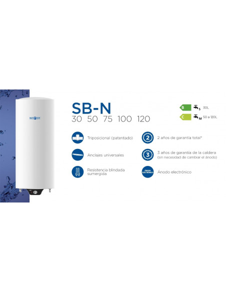 Termo Electrico Nofer SB050N  50L  Triposicional
