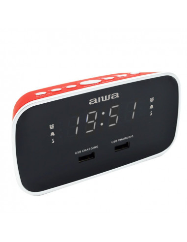 RADIO RELOJ AIWA CRU19RD     DESPERTADOR    DISE  O SOF