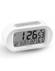 Reloj despertador Elbe RD009B  digit  blanco temp 