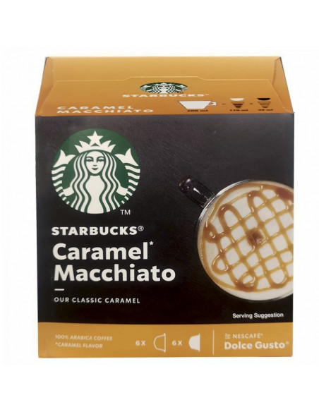 Capsula Starbucks DG Caramel Macchiato Medio  12cp