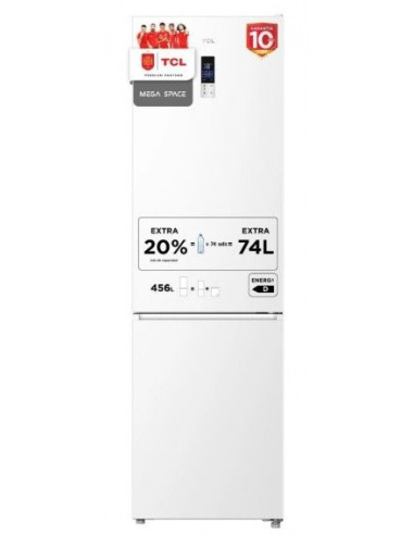 Combi TCL RP456BWE1EU  201x60cm  E  Blanco  MultiA