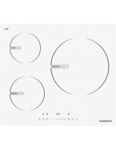 Induccion Corbero CCIG10033W  3 Zonas  Potencia 74